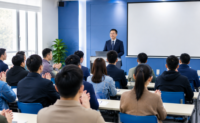启辰职校2025年春季班开学典礼圆满举行 配图 1